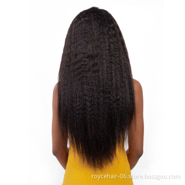 10 inch 30 inch Short and Long Peruvian Human hair Kinky Straight Silk Top Base Full Lace Wig